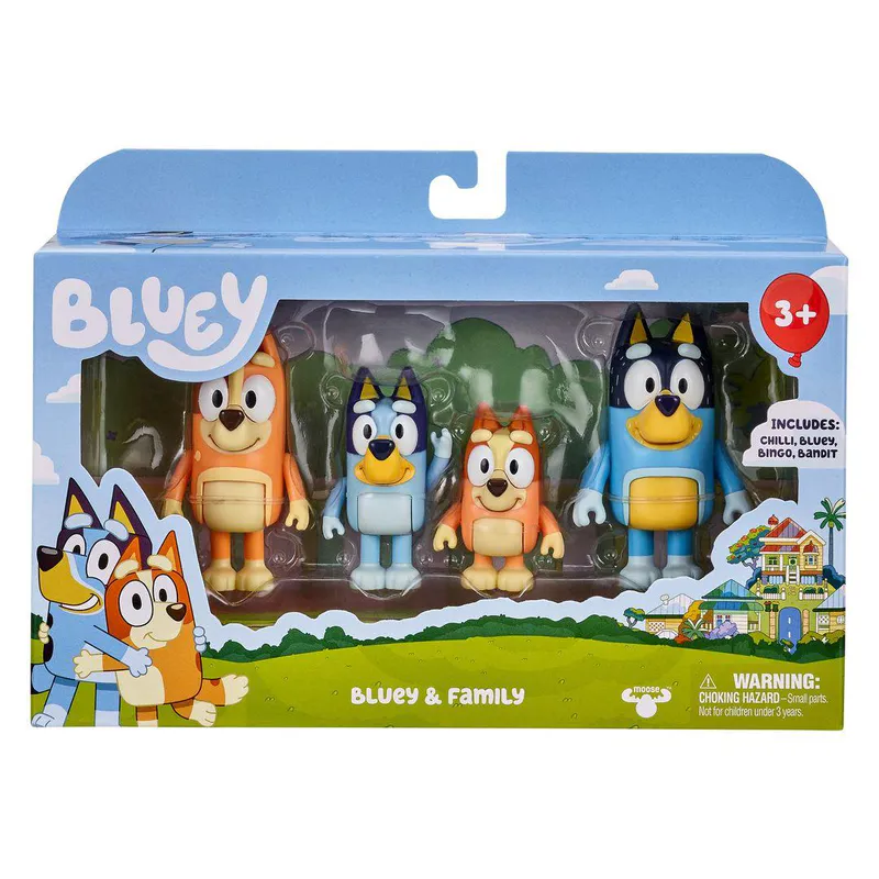 Bluey Family Figurer 4pk