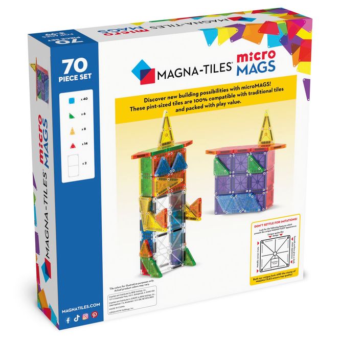 Hovedbilde MAGNA-TILES MicroMAGS – 70 deler